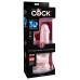 Фаллоимитатор с мошонкой на присоске King Cock Plus 22 см