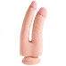 Двойной фаллос с присоской King Cock Triple Density Double Penetration 24 см