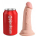 Фаллоимитатор на присоске King Cock Triple Density Cock with Balls Light 16 см