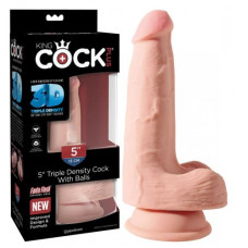 Фаллоимитатор на присоске King Cock Plus Triple Density 18 см