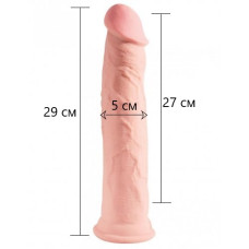 Большой фаллоимитатор на присоске King Cock Plus Triple Density 29 см