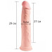 Большой фаллоимитатор на присоске King Cock Plus Triple Density 29 см