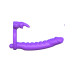 Вибро-кольцо для двойного проникновения Fantasy C-Ringz Silicone Double Penetrator Rabbit