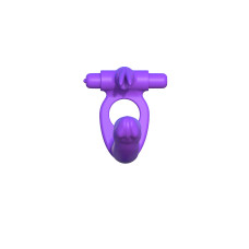 Вибро-кольцо для двойного проникновения Fantasy C-Ringz Silicone Double Penetrator Rabbit