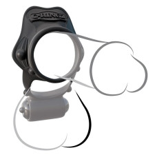 Двойное эрекционное кольцо с вибрацией Fantasy C-Ringz Rock Hard Vibrating Ring