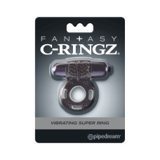 Эрекционное кольцо с вибрацией Fantasy C-Ringz Vibrating Super Ring Black