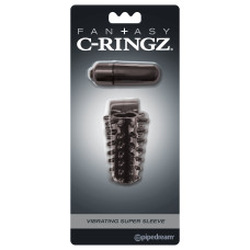 Насадка на пенис с вибрацией Fantasy C-Ringz Vibrating Super Sleeve