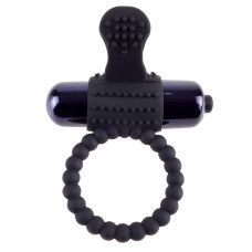 Эрекционное кольцо с вибрацией Fantasy C-Ringz Vibrating Silicone Super Ring Black
