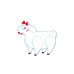 Мини-кукла овечка Travel Size Lovin' Lamb Blow Up Doll