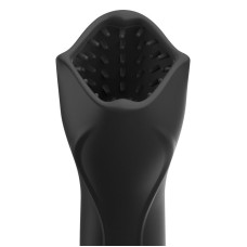 Черный вибромастурбатор-ротатор Vibrating Roto-Teazer