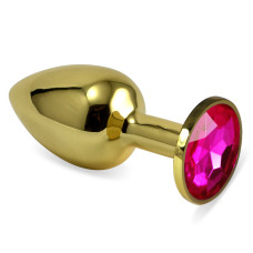Анальная пробка Rosebud Gold S рубиновая