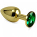Анальная пробка Gold Green S