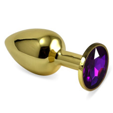 Анальная пробка Rosebud Gold S фиолетовая