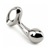 Aнальная втулка серебристая Medium Luxury Metal Butt Plug