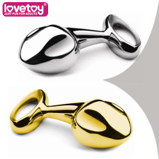 Серебристая анальная втулка серебристая Medium Luxury Metal Butt Plug