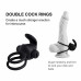 Двойное вибро-кольцо Double Cock Ring розовое