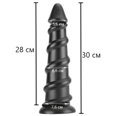 Фаллоимитатор с рельефным рисунком X-Men Butt Plug 30 см