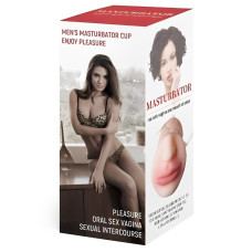 Мастурбатор ротик с зубками Oral sex with teeth