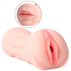 Мастурбатор 2 в 1 Vagina-Oral sex with teeth