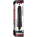 Реалистичный черный вибратор с рельефным стволом X-Men Vibrating Siliсone Cock 22 см