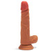 Реалистичный фаллоимитатор на присоске с мошонкой Double Layer Silicone Dildo 19 см