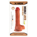 Реалистичный фаллоимитатор на присоске с мошонкой Double Layer Silicone Dildo 21 см