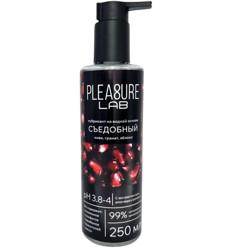Съедобный лубрикант Pleasure Lab со вкусом киви граната и яблока 250 мл
